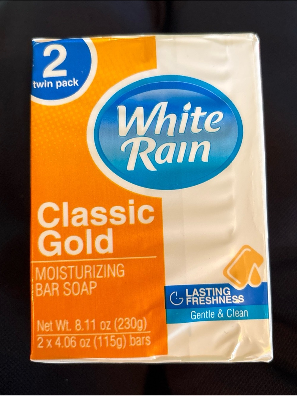 2pk White Rain Classic Gold Bar Moisturizing Bar Soap 2 Bars